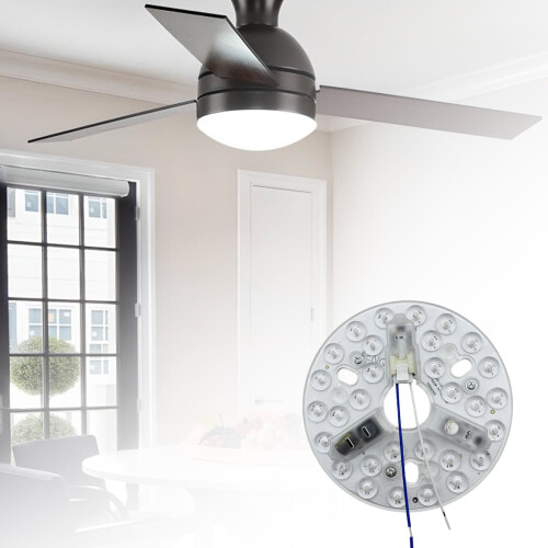 Rundes LED-Deckenventilator-Lichtpanel 135 mm 3-farbig 1