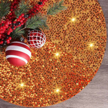 Clearance sale! Christmas Tree Bottom Decoration SkirtSequin Christmas Tree Skirt Glitter Tree Skirt For Xmas Holiday Party Decor
