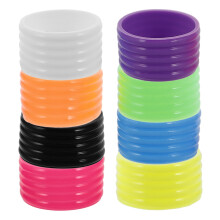 8 Pcs Tennis Racket Grip Bands Small Overgrip Protector Silicone Racket Band Non-Skid Racket Grip Rings Professional Tennis Racquet Grips