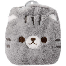 Rubber Hot Water Bottles Pain Relief with Cute Faux Fur Cover Dog01