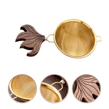 Japanese Style Tea Strainer Mesh Tea Filter With Walnut Handle