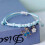 Butterfly Petal Bracelet Braided Sky Blue 1