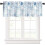 Seashell Kitchen Valance Curtain Vintage Blue Coastal Theme 1