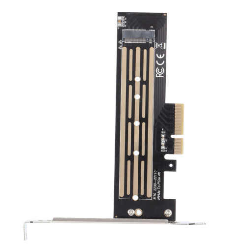 Προσαρμογέας M.2 σε PCIe με ψύκτρα, εξαιρετικά παχύς επιχρυσωμένος σχεδιασμός για 2