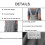 Ποδιά πλάτης Pinafore Cross για γυναίκες με τσέπες Ιαπωνική μπλούζα για εργασία, 3