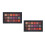 2Stk Schatten Pudern Palette 18 Farben Schwarz 10