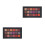 2Stk Schatten Pudern Palette 18 Farben Schwarz 11