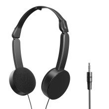 Folding Kids Headsets with 3.5mm Plug, Comfort Fit Over Ear Earphones Foldable Easy Storage Headsets for Boys and Girls