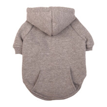 En liquidation : Sweat à capuche basique pour chien, doux et chaud, avec ouverture pour laisse et poche, manteau d'hiver pour chien, vêtements