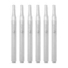 6Pcs Empty Paint Pens Empty Brush Pen Acrylics Empty Marker Refillable Empty Paint Marker for Painting on Fabric