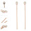2Stk. Ahorn Drumsticks Marimba Schlägel Instrumentenzubehör 9