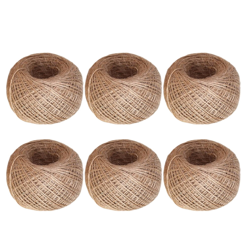 Thick Jute Rope Natural Jute 6Pcs 30M 3Mm 9399596213538