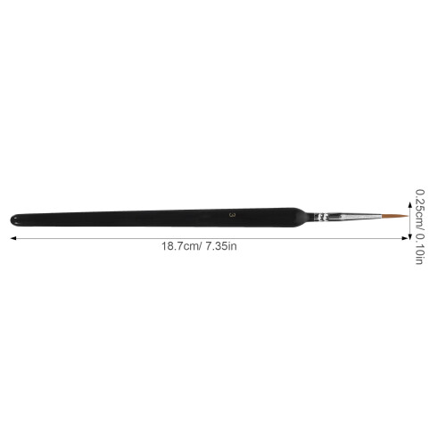 18Pcs Portable Black Calligraphy Brush Set Soft Bristle Painting Tools 1