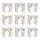 100-Piece Beige Pvc U Clamp Bracket Pipe Hangers Set For 9