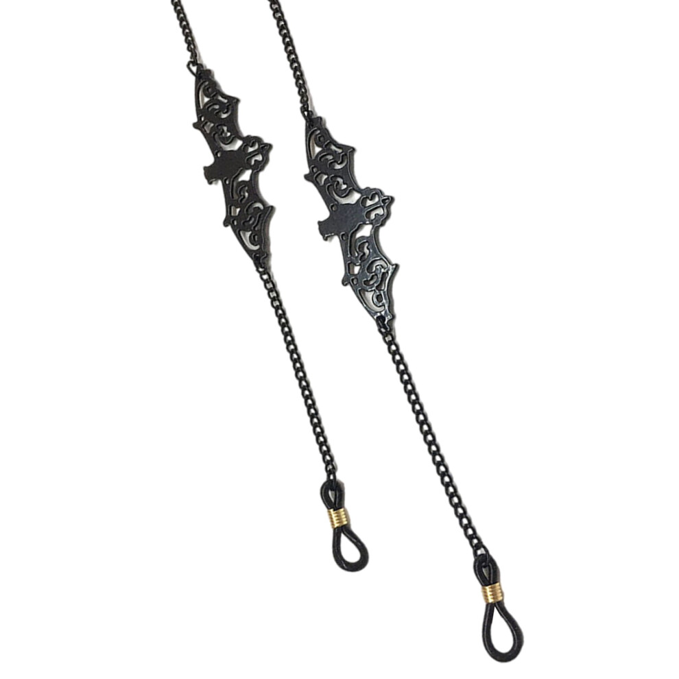 Dark Eyeglass Chain Holder Cord For Women Halloween Glasses Chain Bat Cord Strap Eyeglasses Cord Holder