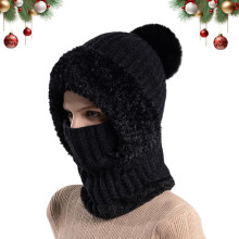 3-in-1 Beanie Hat with Scarf & Mask, Windproof, Warm, Comfortable, Integrated Ear Protection for Winter Outdoor/Daily Wear