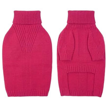 Thermostrickpullover für extra große Hunde – Rollkragenpullover, dehnbares Winteroutfit (XXXXL), geeignet für große Hunde