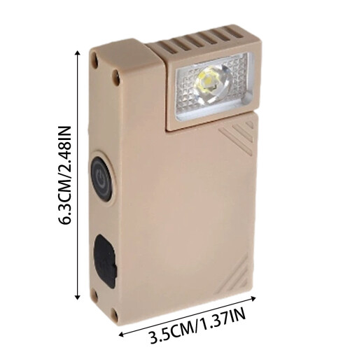 Rechargeable Mini Rotating Head Flashlight Compact Powerful Portable Light for Outdoor Emergency and Camping 2