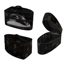 Lightweight Daisy-Print Travel Steamer Bag with Zipper – Iron Storage Holder & Accessories Case Only, Compatible with Most Steamers
