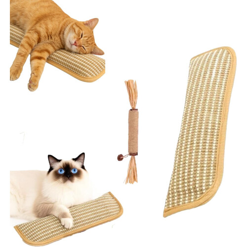 Interactive Catnip Chew Toy Sisal Pillow 2-Pack