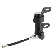 Motorforti Mini Bike Pump Portable Kit Aluminum Aluminum Alloy Black