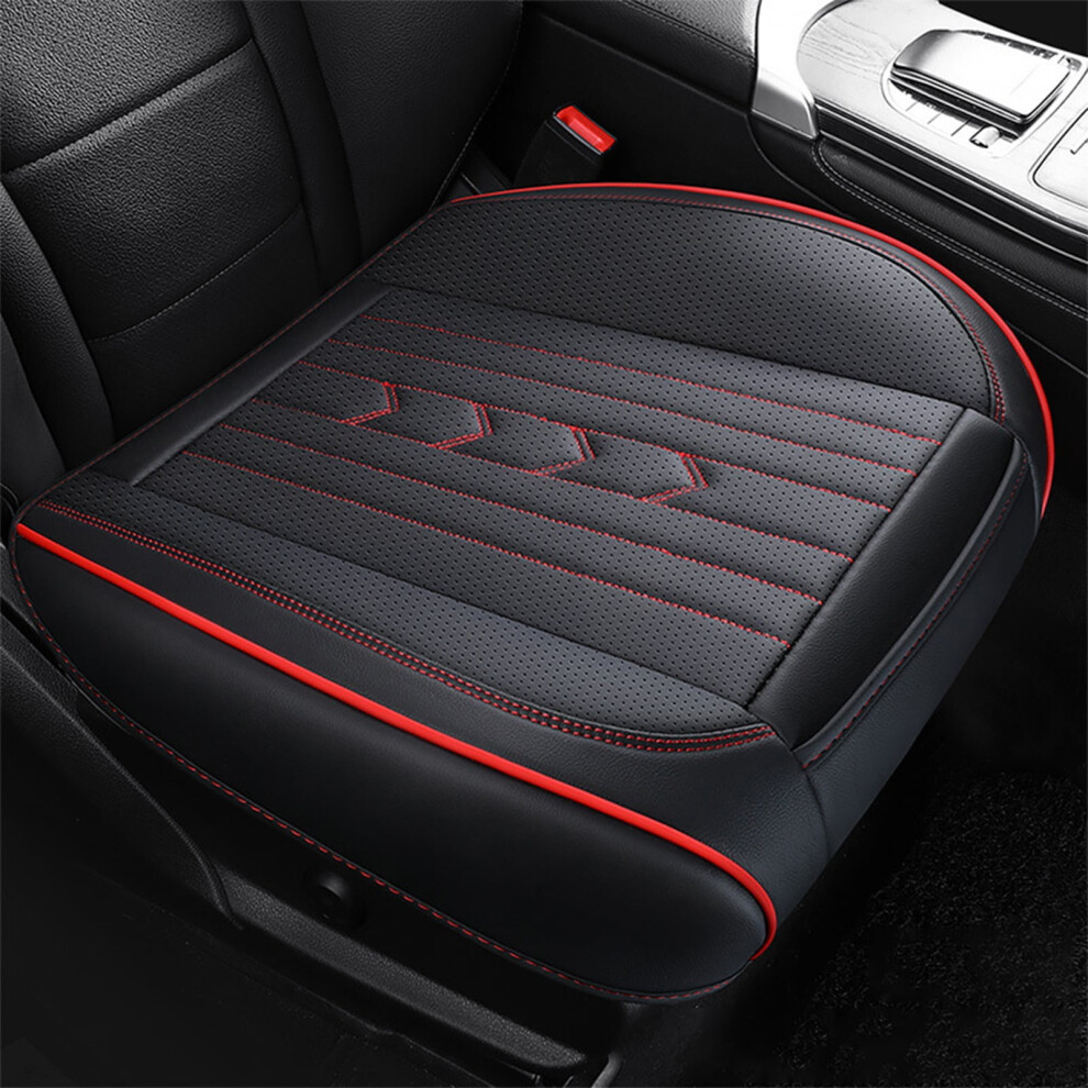 Leather Car Seat Cushion All Season Fully Enclosed Seat Cover Breathable Comfortable Support For Driving 9085618453319