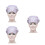 3Pcs Multi Color Flower Operating Room Hat Nurse Doctor Working Cap 5