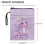 Τσάντα οργάνωσης βιβλίων Rose Dragon Dream Polyester Fabric για βιβλιοθηκονόμο Vintage για σκληρό 7