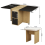 Folding Extendable Dining Table Set with 4 Chairs 13