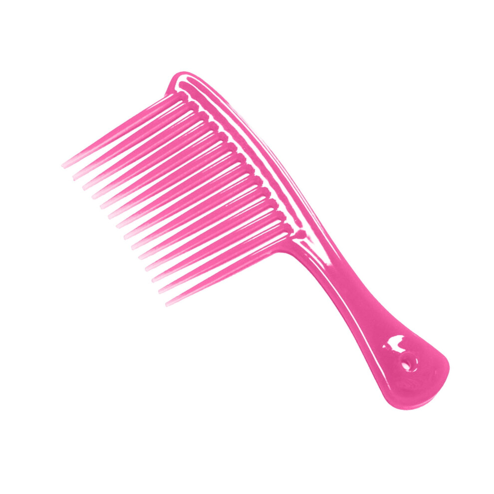 Large Wide Tooth Comb Handle Detangling Hair Brush Tool for Reducing Hair Loss and Enhancing Natural Shine