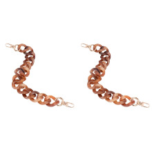 2St Lichtbruine Bag Chains Voor DIY Tassen, Met Afneembare Hangers