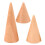 15Pcs Assorted Color Wood Ring Organizer Cone Display Stand for Rings 2