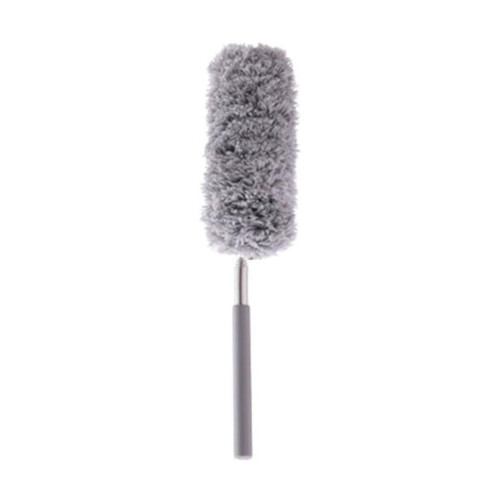 Extendable Feather Duster, 13"-31", Washable Microfiber Hand Duster for Office, Car, Computer, AC – Gray