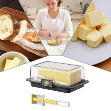 Airtight Butter Dish With Lid Food Storage Container Keep Fresh Multifunctional Butter Tray Dishwasher Convenient Kitchen Organizer