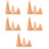 15Pcs Assorted Color Wood Ring Organizer Cone Display Stand for Rings 9