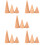 15Pcs Assorted Color Wood Ring Organizer Cone Display Stand for Rings 10