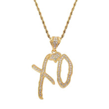 Hip Hop XO Letter Pendant Necklace for Men and Women - Alloy Fashion Accessory for Holiday Parties
