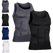 Men's Compression Top - High-Performance Shaping Vest for Men, Large-Sized High-Rise Vest for Men, Perfect Body Shape.