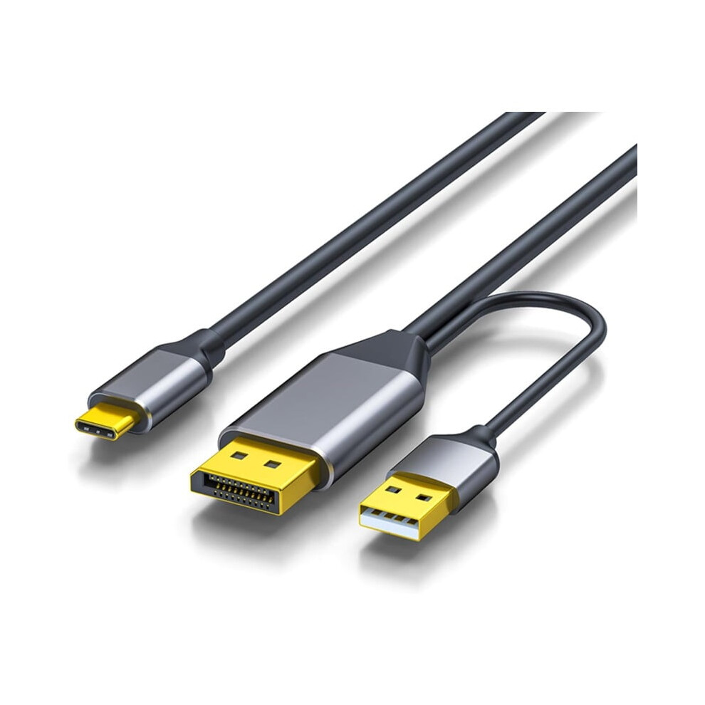Displayport To Usb Type C Cable 4K@60Hz Touch Function For Portable Monitors Laptops Aluminum Usb Type C Cable Displayport To Usb C Cable 9313598260734