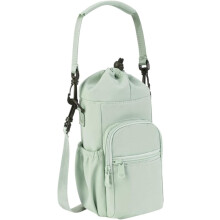 Universal Fit Water Bottle Bag with Adjustable Strap and Zip Pocket, Lightweight Oxford Cloth Carrier for Cycling, Hiking, and Outdoor Activities