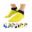 Κάλτσες Dragonus Men Five Toe Socks από Βαμβάκι, Στερεές Αθλητικές Κάλτσες για Τρέξιμο με 2