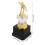 Elegant Gold Plastic Billiards Trophy Cup for Winner Awards 2