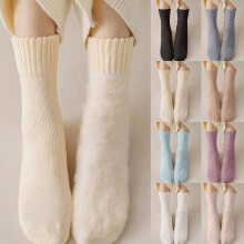 Warm Thermal Wool Socks for Winter Moisture Wicking and Breathable Cozy Mid-Calf Socks