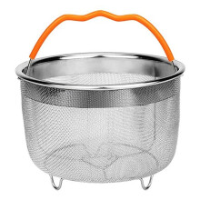 Mesh Steaming Basket Stainless Steel Strainer Insert For 6 Quart Instant Pots Accessories With Handle Cooking Tool