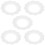 20Pcs White Silicone Breast Cup Rings Sweat-Resistant Nursing Covers 2