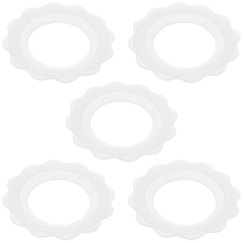 20Pcs White Silicone Breast Cup Rings Sweat-Resistant Nursing Covers 1