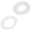 20Pcs White Silicone Breast Cup Rings Sweat-Resistant Nursing Covers 3