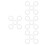 20Pcs White Silicone Breast Cup Rings Sweat-Resistant Nursing Covers 9