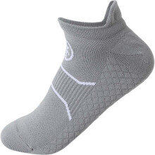 Men's Ankle Running Socks: Polyester-Cotton Blend, Sweat-Absorbing, Breathable for High-Intensity Sports like Marathons, Basketball, and Badminton