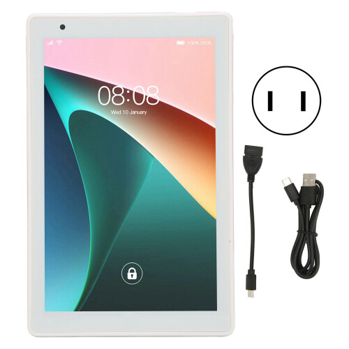 Silent Clicking Tablet With Rechargeable Battery, Maximum Viewability8-Inch Android10Device With Adjustable DPI Settings And Ergonomic Frame